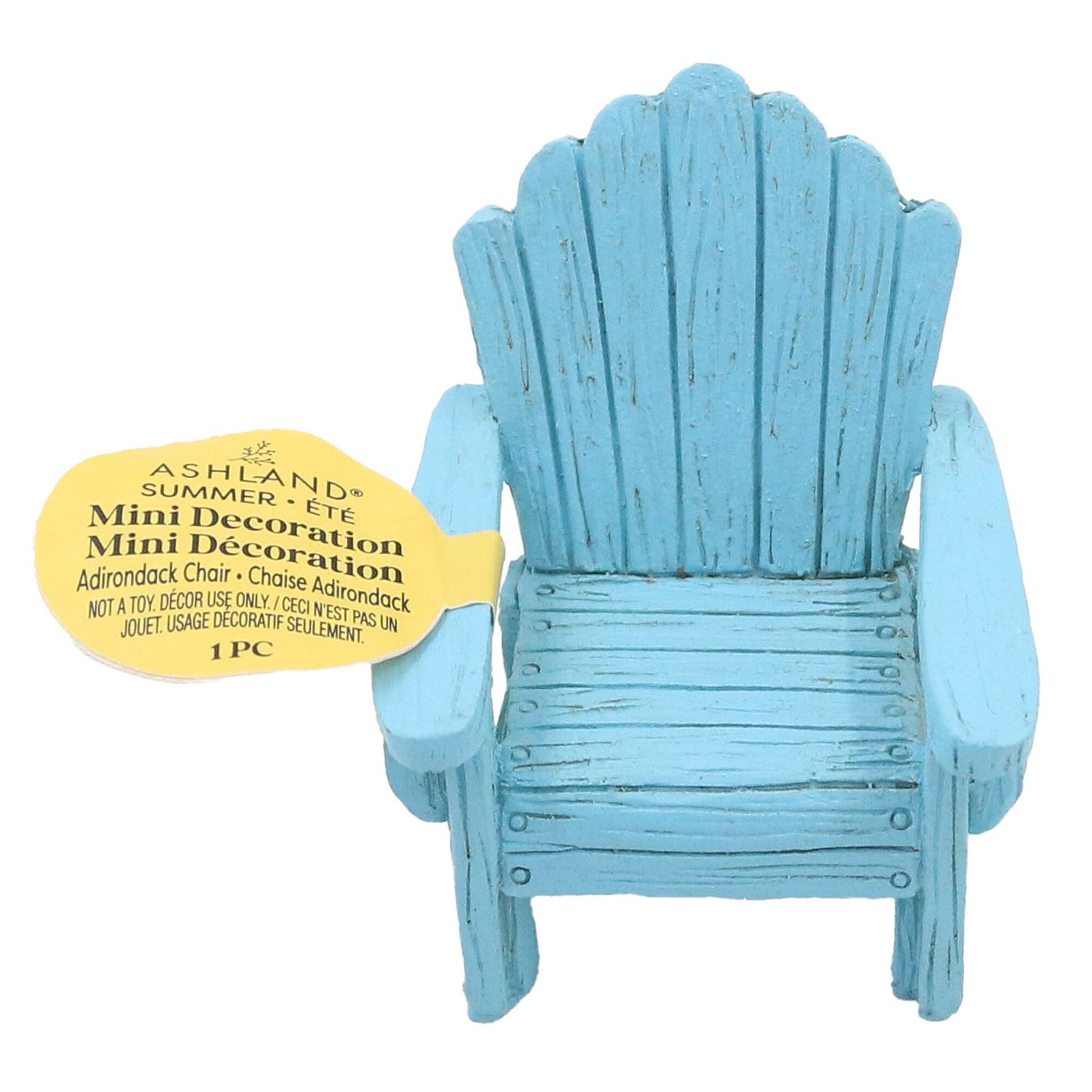 Mini Blue Adirondack Chair Decoration by Ashland®